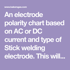 An Electrode Polarity Chart Based On Ac Or Dc Current And