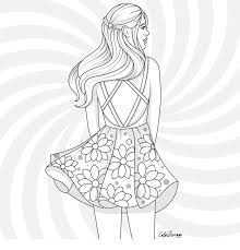 Download in adobe illustrator (ai) format, edit and print! The Sneak Peek For The Next Gift Of The Day Tomorrow Do You Like This One Girl Summery Floral People Coloring Pages Coloring Pages Coloring Book Art