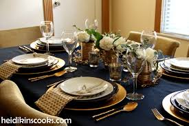 Best deals on z gallerie table. Table Setting With Gold And Navy And Antlers Heidikins Cooks