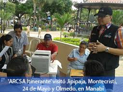 19 de diciembre 2002 inicio de la obra en 24 de mayo Arcsa Itinerante Visito Jipipaja Montecristi 24 De Mayo Y Olmedo En Manabi Agencia Nacional De Regulacion Control Y Vigilancia Sanitaria