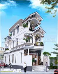 Thiết kế nhà phố góc ngã ba mặt tiền 4,6mx18m xây dựng 3 tầng
