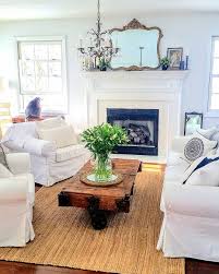 The Sofa And Chairs Are From Ikea S Ektorp Line And Come Slipcovered Yes The Table Is Vintage Slipcovered Sofa Living Room Ektorp Living Room Ikea Living Room