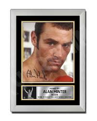 alan minter 2 Limited Edition Boxer Signed Print
