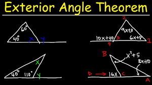 Exterior Angle Theorem For Triangles Practice Problems Geometry Youtube