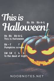 Quick guide on how to read the letter notes. This Is Halloween The Nightmare Before Christmas Letter Notes For Beginners Music Notes For Newbies
