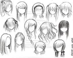 For more on drawing anime hair you. 66 Ideas Drawing Girl Sketches Anime Characters For 2019