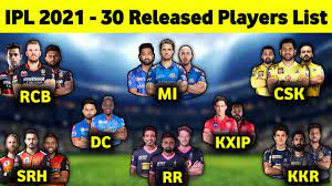 Ipl 2021 or indian premier league 2021 offers detailed information about ipl 2021 schedule, ipl squad list and ipl 14 points table. Ipl 2021 All Team 30 Released Players Final List Rcb Csk Mi Kkr Srh Kxip Rr Dc Youtube
