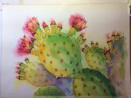 This page is about how to draw prickly pear cactus,contains rainy moon tumamoc sketchbook,jbatesart two cactus wrens (campylorhynchus brunneicapillus).,the lost sock : Blog 30 A Desert Delight Susan Little Watercolour Acrylic Paintings