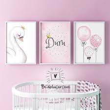 rengarenk cocuk odalari icin bi dolu cerceve set 3 adet 30x40 cerceveden olusur cerceve mdf lamine on koruma p bebek boyamasi kiz cocuk odasi cerceve