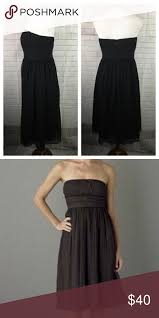 J Crew 100 Silk Black Strapless Cocktail Dress Strapless Cocktail Dresses Dresses Black Strapless Dress