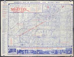 Search for street addresses and locations. Shaefer S Map Of Hollywood And Beverly Hills By California Hollywood Movie Stars 1935 Map Old Imprints Abaa Ilab