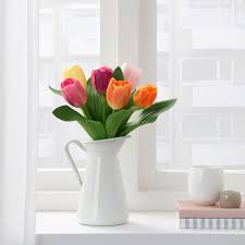 Ikea Smycka Artificial Bouquet Indoor Outdoor Tulip Tulpen Arrangements Tulpen In Vase Tulpen