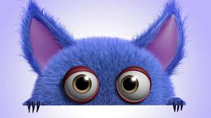 3d Wallpaper Funny Monster Cartoon Cute Fluffy Monster Character Jpg 2560 1440 Blue Cartoon Character Cute Monsters Character Wallpaper
