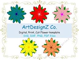 Cricut Flowers Petals Silhouette Forever Design Border Templates Petal Cup909801 92733 Craftsuprint