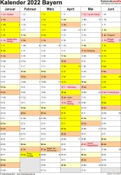 Check spelling or type a new query. Kalender 2022 Bayern Ferien Feiertage Excel Vorlagen