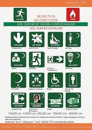 En 7010 Acil Durum Sembolleri Piktogram Emergency Fire How To Plan Defence
