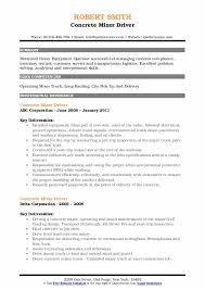 Which is the best ready mixed concrete company? Concrete Mixer Driver Resume Samples Qwikresume