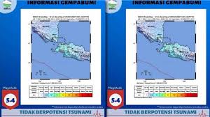 Lokasi gempapusat gempa berada di laut 41 km baratlaut pegunungan narfak. Gempa Hari Ini Selasa 7 7 Guncang Rangkasbitung Banten M 5 4 Terasa Sampai Jakarta Depok Bandung Tribun Jambi