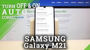 How To Enter Auto Correction Options In Samsung Galaxy M21 Find Correction Youtube