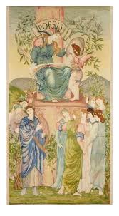 Embroidery, 'The meeting of Beatrice and Dante'