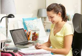However, by the time they reach puberty, the need for privacy and space must be respected and provided. Teenage Girl Studying At Desk In Bedroom Using Mobile Phone Stock Photo Picture And Royalty Free Image Image 42164474