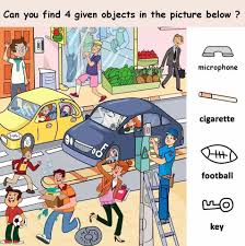 Sep 22, 2016 · the key (or other important object) is hidden in plain sight, but the player has to solve some sort of maze in order to access the object. Find 4 Objects In The Picture Puzzle Puzzles World