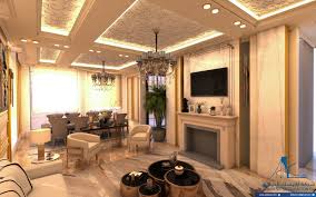 صور ديكورات اسقف جبس مشغول نيو كلاسيك 2019 شركة ارابيسك
