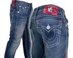 True religion brand jeans is an american clothing company established in april 2002 by jeff lubell and kym gold and is based in vernon, cali. True Religion Jeans Ricky Super T Brights Red Bartacks Deadwood M24859ba7 Ebay