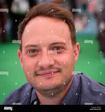 Will Hill, award winning author, writer of novels for YA 'young adult'  readers, appearing at the 2018 Hay Festival of Literature and the Arts. The  annual festival in the small town of