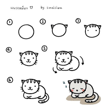 dessin de chat mignon dessin chat dessins faciles