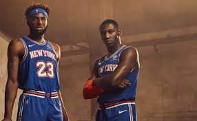 Knicks rookie's next appearance should the lettering in the center of the jersey reads city never sleeps new york knicks.' the words are patterned in a circle, with the player's number inside. New York Knicks Unveil Statement Edition Uniform For 2019 20 Season Nba Com