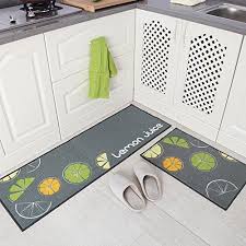 Indeedshare Kitchen Rugs Mats Kuche Teppiche Gummiruckseite Dekorative Rutschfeste Fussmatte Laufer Bereich Schmutzfangmatten Set Fussmatte Teppich Teppichlaufer