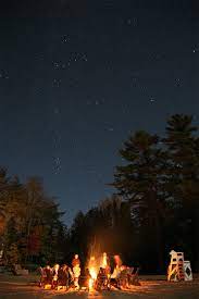 Camp Fire Muskoka Chair Starry Night Muskoka Woods Best Places To Camp Lost In The Woods Forest Adventure