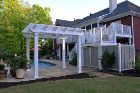 It is easy to clean and maintains its color. Coolbreeze Aluminum Pergola With A Complete Aluminum Deck From Nexan Www Nexaninc Com Aluminum Pergola Pergola Pergola Plans Diy