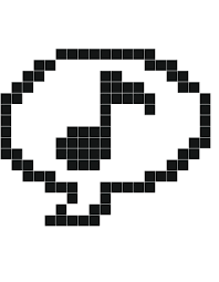 Musique Stickers Muraux Stickaz Dessin Pixel Pixel Art Pixel Art Note De Musique