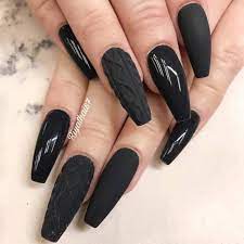 Apr 19, 2021 · accept your diploma in style with one of these 20 graduation nail ideas. Long Matte Black Coffin Nails Matte