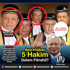 Ketua hakim negara malaysia), also known as the chief justice of the federal court, is the office and title of the head of the malaysian judiciary system. Anwar Supporters On Twitter Anggota Panel Hakim Yg Menjatuhkan Hukuman 5 Tahun Penjara Terhadap Anwar Ibrahim Telah Dilantik Sbg Ketua Hakim Negara Yg Baru Bebasanwar Https T Co Fongscpyjy
