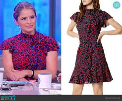 Sara S Red Leopard Print Dress On The View Red Leopard Print Dress Leopard Print Dress Dresses