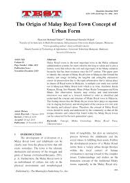 Menyingkap sejarah asal usul nama negeri negeri di malaysia dari naskah zakiah hanum. Pdf The Origin Of Malay Royal Town Concept Of Urban Form