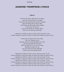 Jasmine Thompson Adore Jasmine Thompson Lyrics Feelings