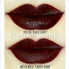 Black And Red Lipstick Dark Red Lipstick Revlon Black Cherry Burgundy Lipstick Dark Lipstick