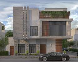 Facilities in this house total area : Modern Villa Elevation Design On Behance