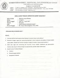 Kali ini soal yang diberikan adalah soal latihan mandiri hukum bisnis ekma4316 universitas terbuka. Contoh Soal Hukum Bisnis Dikdasmen