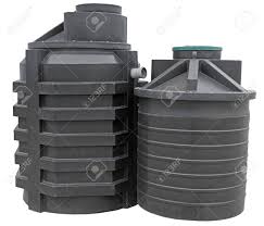 Septic tanks made of lightweight plastic are easy to transport and move, but plastic tanks also can deform when installed in unstable soils and float in saturated soils without proper ballast. Black Plastic Septic Tanks On White Background Stock Photo Picture And Royalty Free Image Image 137495051