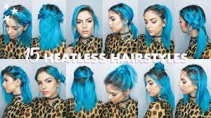 15 Quick Easy Heatless Hairstyles For Short Hair Heatless Hairstyles Hair Styles Easy Hairstyles