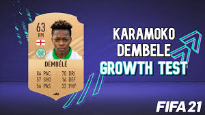 Fifa 21 100k 400k squad builder with davies. Karamoko Dembele Growth Test Fifa 21 Career Mode Youtube