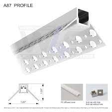 Led Drywall Inside Corner Reveal Bead Model A87 Profile Only Wired4signs Usa Stair Lights Indoor Stair Railing Design Led Stair Lights