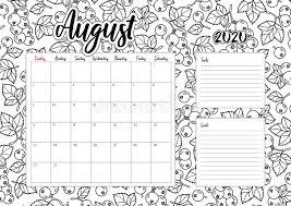 You can use our amazing online tool to color and edit the following calendar coloring pages. 2020 Antisterss Calendar Doodle Illustration Coloring Book Stock Vector Illustration Of Painting Line 161354754