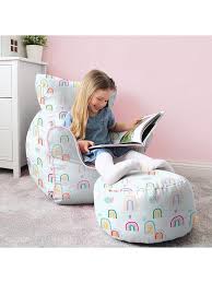 Here are some kid's bean bag chairs that may fit perfectly in your child's room. Rucomfy Rainbow Sky Children S Armchair Very Co Uk