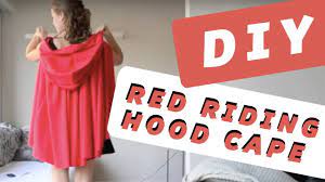 Little Red Riding Hood Diy Halloween Costume Make Your Own Cape Youtube Red Riding Hood Costume Diy Red Riding Hood Little Red Ridding Hood